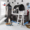 Noa and Nani Moro Midsleeper Bed with Slide & Pirate Hideaway Package in White 1