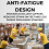 Anti Fatigue Mat - Comfort Foam Backing - Checker Surface- 90cm x 60cm 8