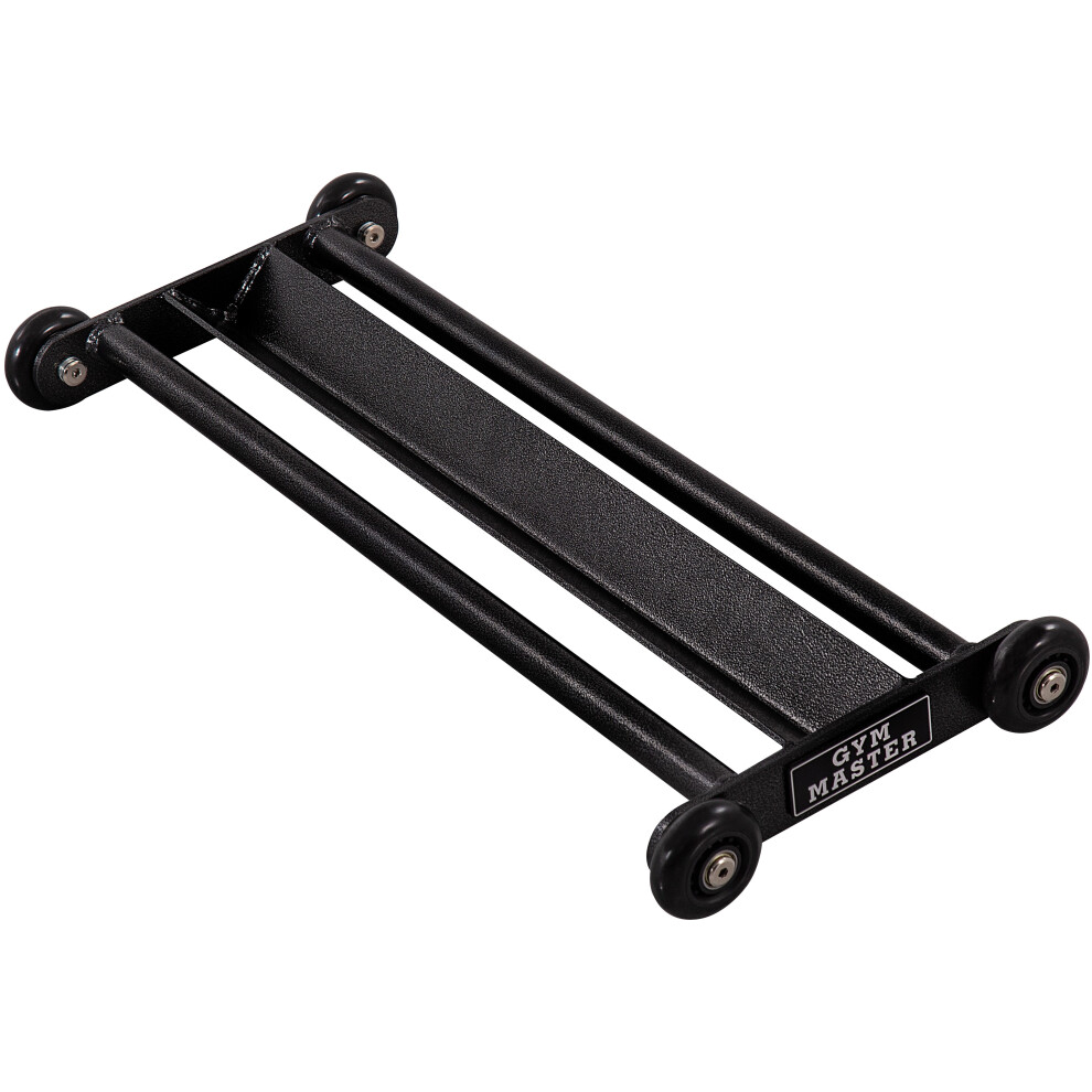 Gym Master Glute Ham Glider & Ab Roller - Powder-Coated Steel, Fully Assembled, Compact & Travel-Ready (Max 150Kg)