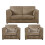 (Coffee, 2 Seater + 2 x Armchairs) Luxor Fullback Cord Sofa Set Range 1