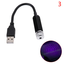 (purple) Car Roof Star Light LED Starry Atmosphere Ambient Projector Galaxy Lights Decoration Night Home Decor Car Accessories