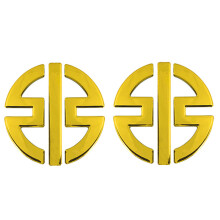(1 Pair Gold) For Kawasaki Ninja Z800 Z250 Z1000 Z400 ZX9R Z400 ZX6R H2R ZX10R Z900 Z650 Motorcycle 3D Emblem Badge Decal Tank Wheel Vehicle Decals
