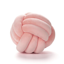 (22cm, Knot pink) Inyahome Soft Knot Ball s Round Throw  Cushion Kids Home Decoration Plush  Throw Knotted  HandmadeStuffed Animals