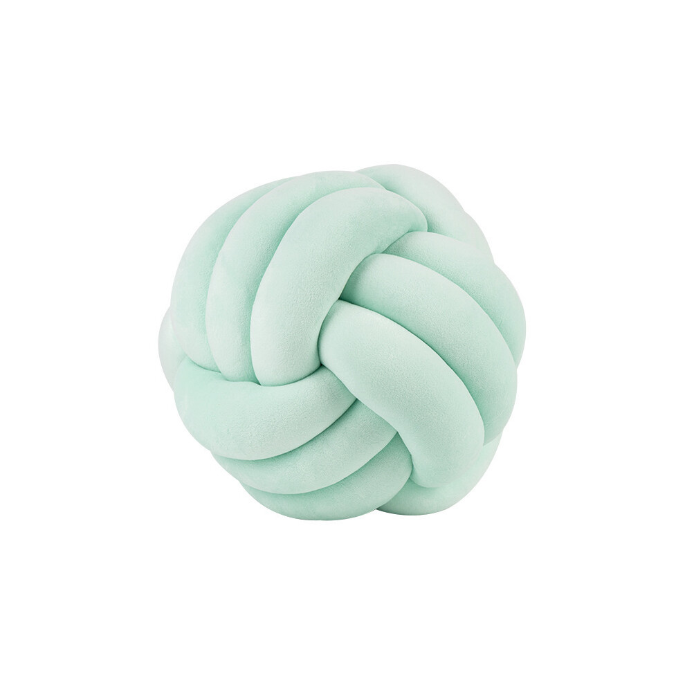 (28Cm, Knot Green) Inyahome Soft Knot Ball S Round Throw Cushion Kids Home Decoration Plush Throw Knotted Handmadestuffed Animals Light/Green Maxpower