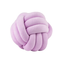 (28cm, Knot lilac) Inyahome Soft Knot Ball s Round Throw Cushion Kids Home Decoration Plush Throw Knotted HandmadeStuffed Animals