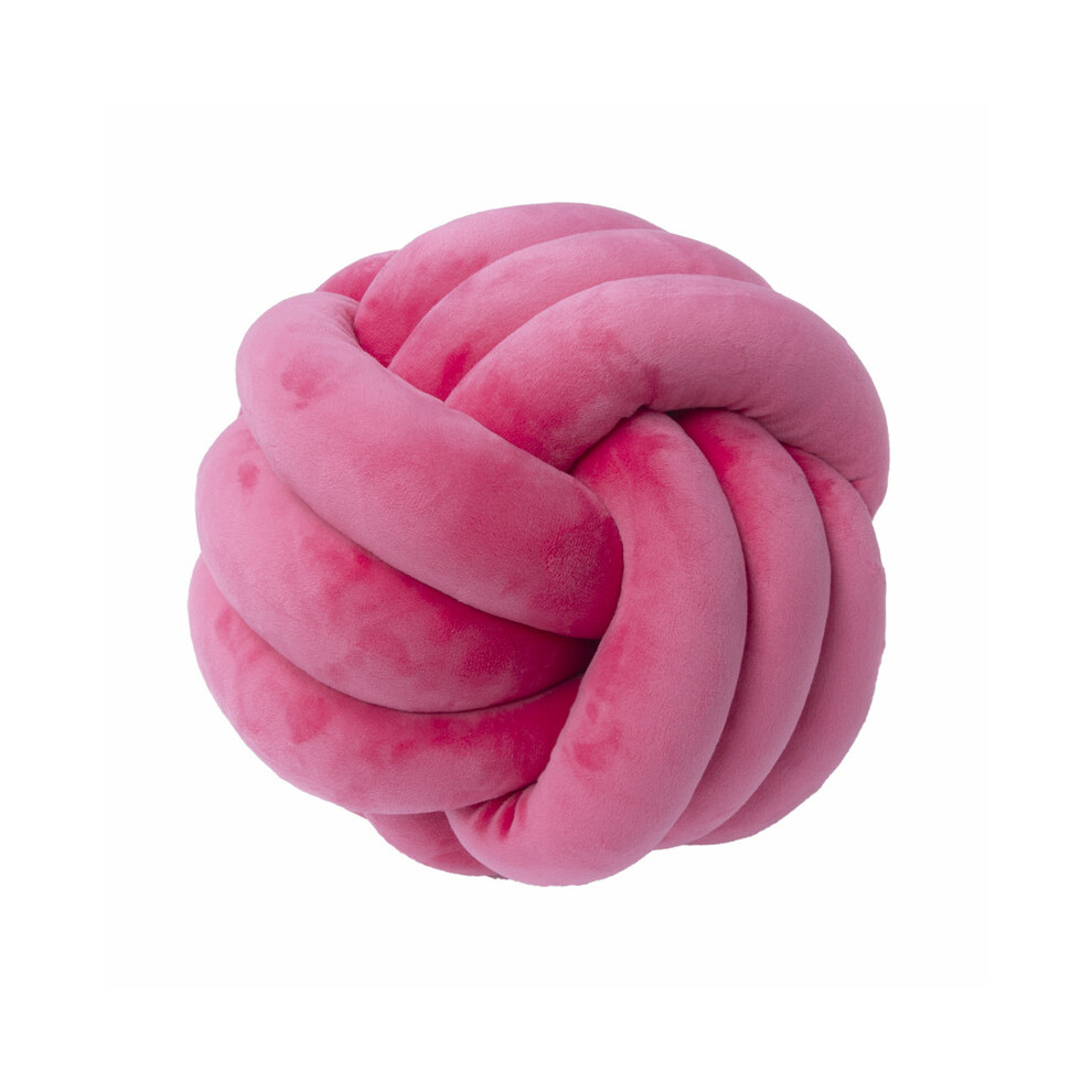 (28Cm, Knot Rose ) Inyahome Soft Knot Ball S Round Throw Cushion Kids Home Decoration Plush Throw Knotted Handmadestuffed Animals Red Maxpower