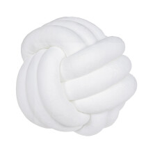 (28cm, Knot white) Inyahome Soft Knot Ball s Round Throw Cushion Kids Home Decoration Plush Throw Knotted HandmadeStuffed Animals
