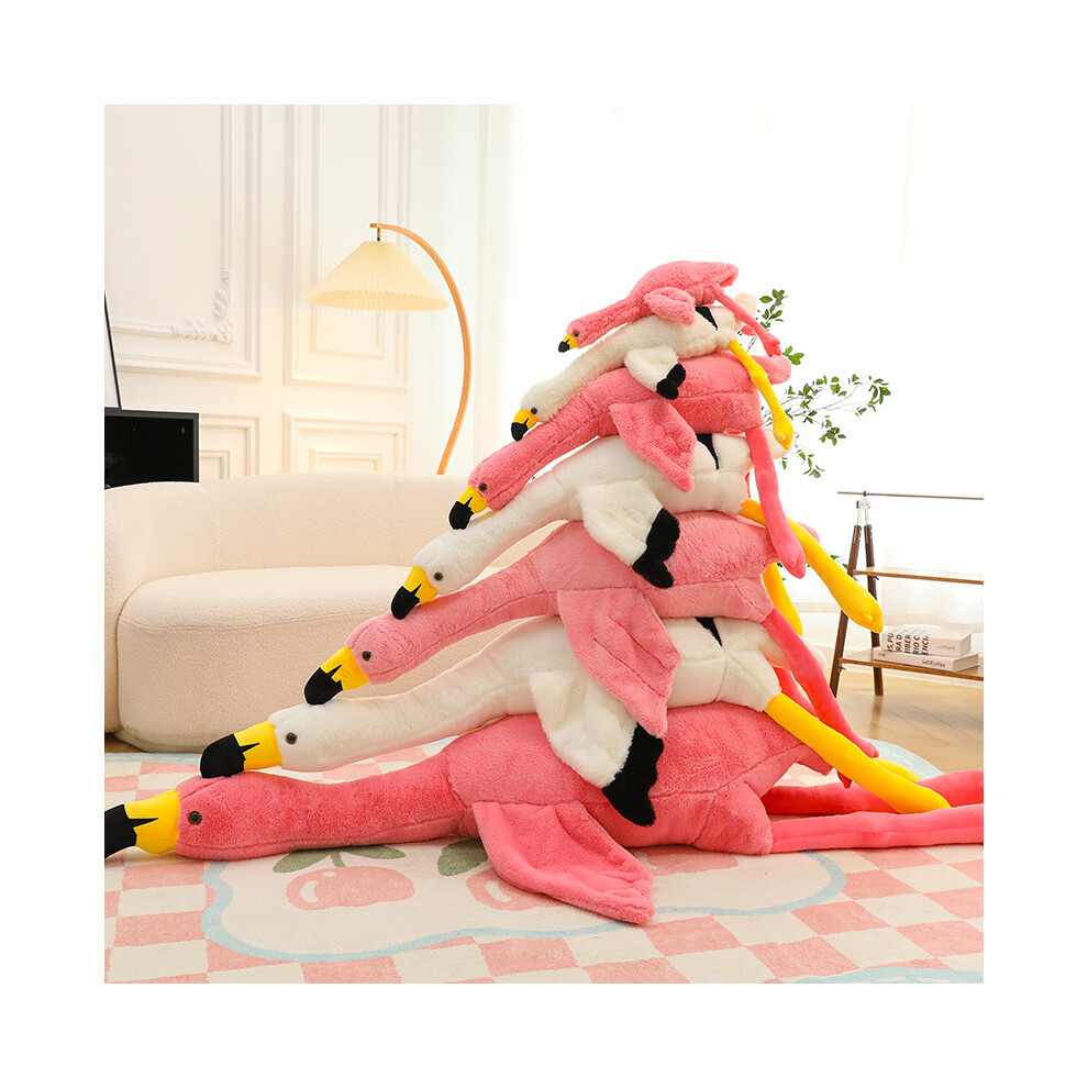 (pink, 110cm) 190cm Super Soft Flamingo Doll Rag Doll Plush Toy Big Goose Bed To Accompany You To Sleep  Doll Birthday GiftStuffed Animals