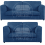 (Marine Blue, 3 & 2 Seater Set) Luxor Fullback Cord Sofa Set Range 1