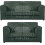 (Green, 3 & 2 Seater Set) Luxor Fullback Cord Sofa Set Range 1