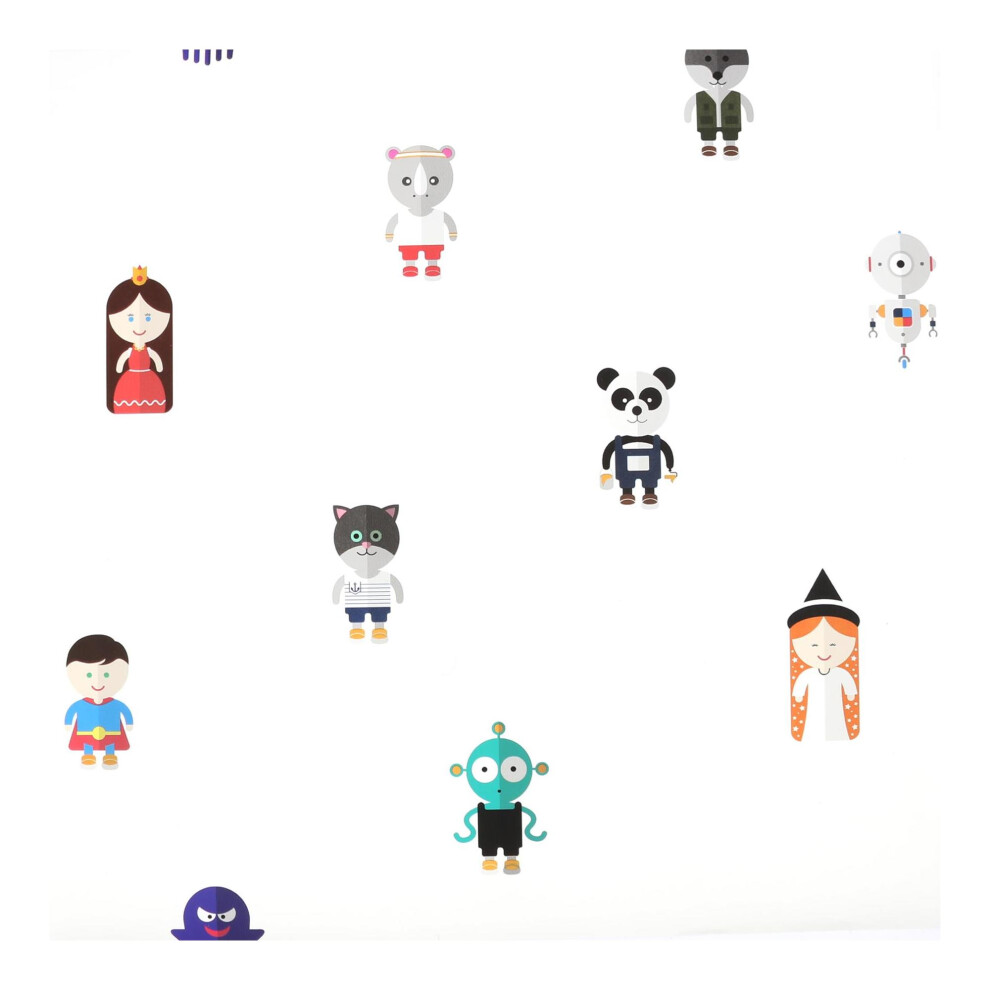 Superfresco Easy Papier Plein White Character Nursery Wallpaper (WAS 17.99)