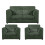 (Green, 2 Seater + 2 x Armchairs) Luxor Fullback Cord Sofa Set Range 1