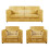 (Mustard, 3 Seater + 2 x Armchairs) Luxor Fullback Cord Sofa Set Range 1