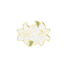 (XZ4152) Trendy Unique Cartoon Sunflower And Lily Enamel Pin Badge Perfect For Any Outfit