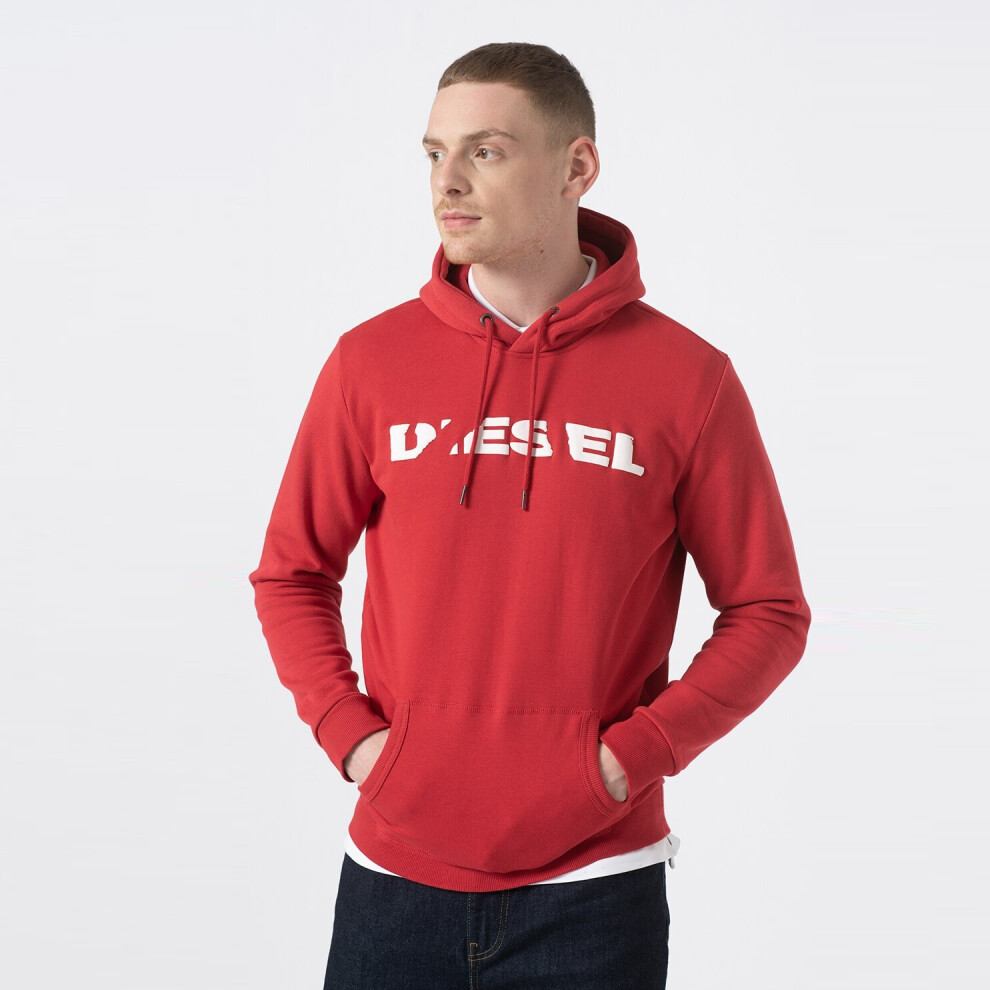 (Red, S) DIESEL S AGNES BRO Mens SWEAT Hoodie