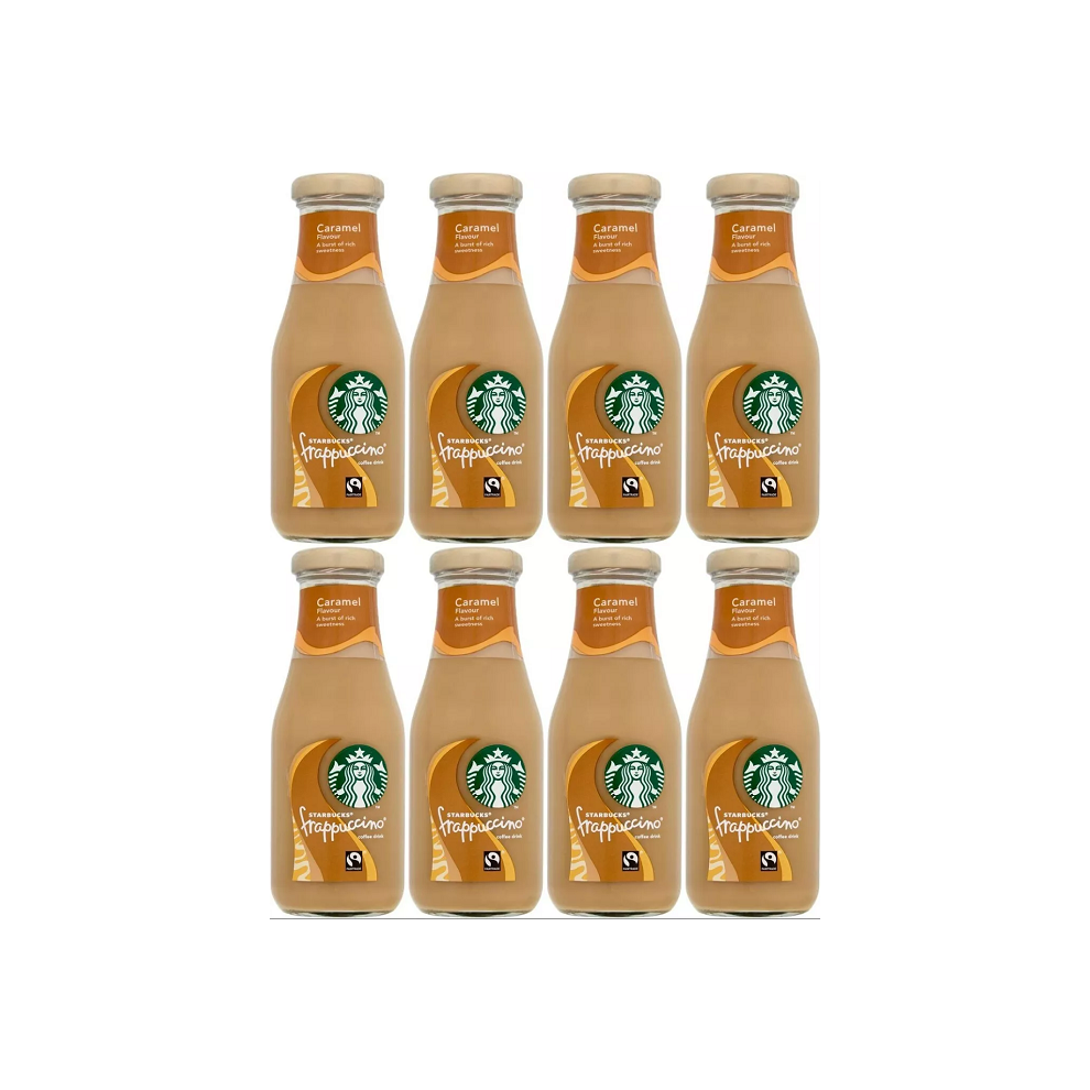 Starbucks Frappuccino Caramel Bottle Drink 8 x 250ml Best Before December 2024