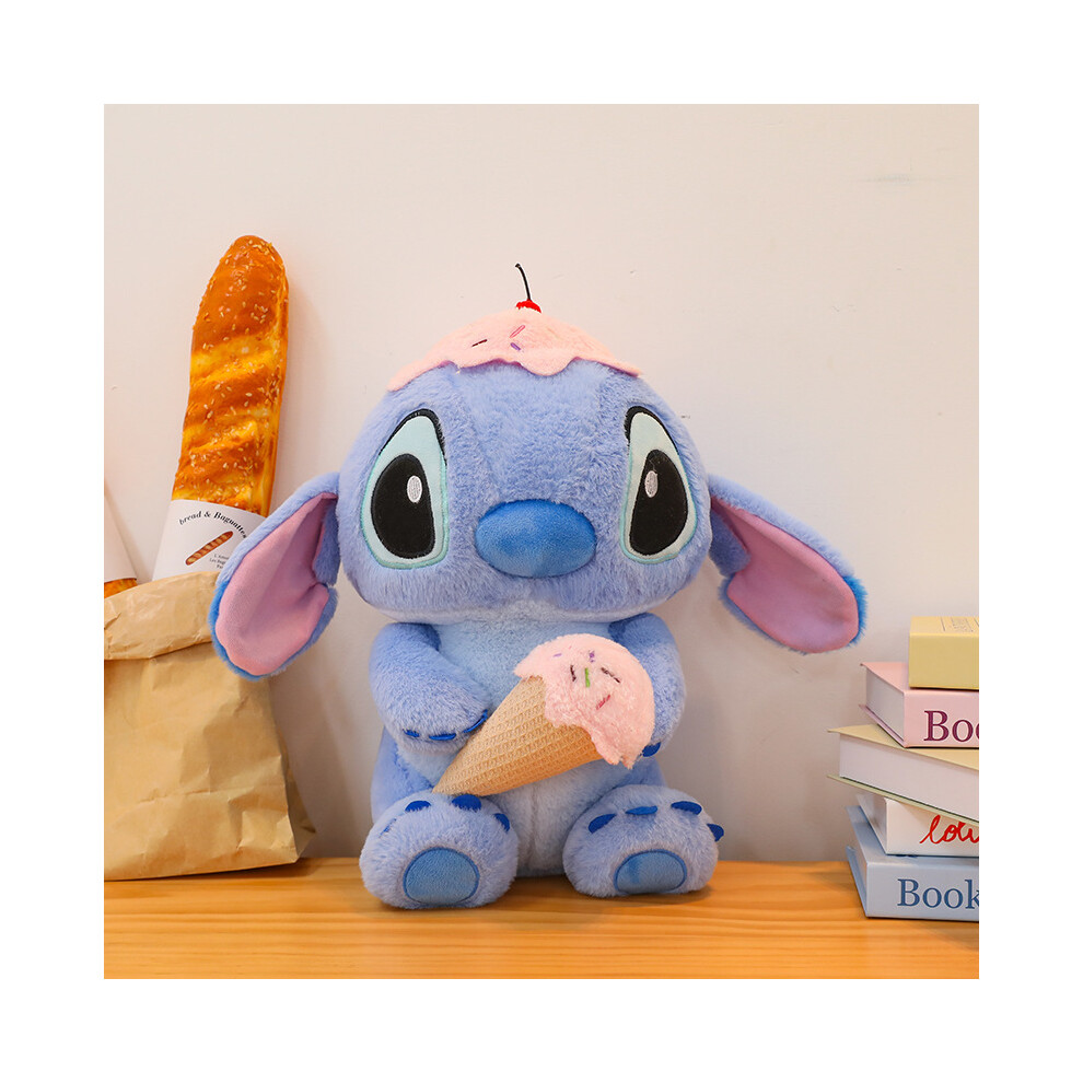 Sloert (Ice Cream 50Cm/19.69In) Lilo Stitch Plush Toys Ice Cream Stich Dolls Stuffed Toy Kids Gifts