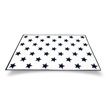 Children's Room Modern Design Black Star Pattern Rug 100 x 150 cm