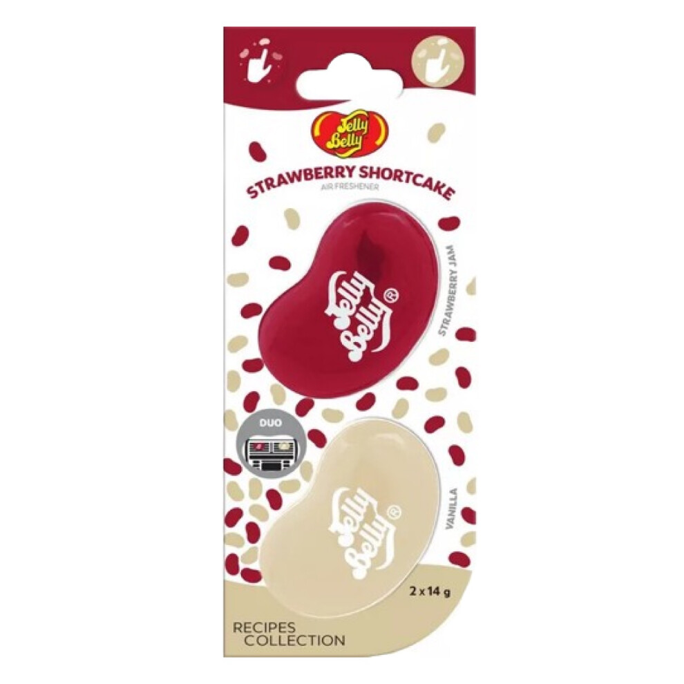 Jelly Belly Mini Duo Vent Mix Air Freshener Strawberry Shortcake