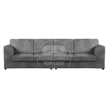 (Grey, 4 Seater) Luxor Fullback Cord Sofa Range