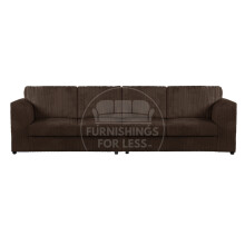 (Chocolate, 4 Seater) Luxor Fullback Cord Sofa Range