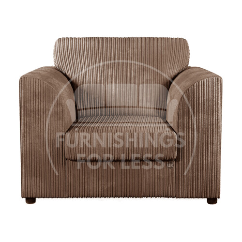 (Coffee, Armchair) Luxor Fullback Cord Sofa Range