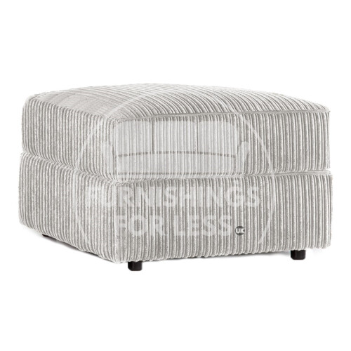 (Cream, Footstool) Luxor Fullback Cord Sofa Range