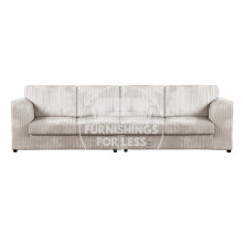 (Cream, 4 Seater) Luxor Fullback Cord Sofa Range