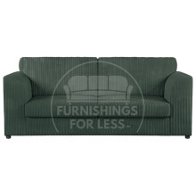 (Green, 3 Seater) Luxor Fullback Cord Sofa Range