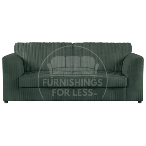 (Green, 3 Seater) Luxor Fullback Cord Sofa Range