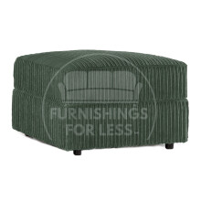 (Green, Footstool) Luxor Fullback Cord Sofa Range