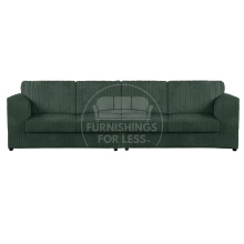 (Green, 4 Seater) Luxor Fullback Cord Sofa Range