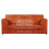 (Orange, 3 Seater) Luxor Fullback Cord Sofa Range 1