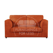 (Orange, 2 Seater) Luxor Fullback Cord Sofa Range