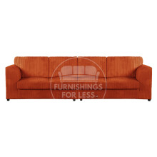 (Orange, 4 Seater) Luxor Fullback Cord Sofa Range