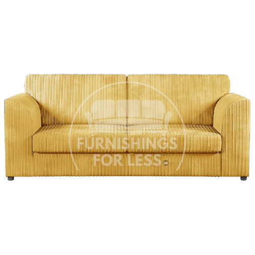 (Mustard, 3 Seater) Luxor Fullback Cord Sofa Range