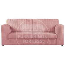 (Pink, 3 Seater) Luxor Fullback Cord Sofa Range