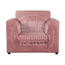 (Pink, Armchair) Luxor Fullback Cord Sofa Range