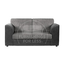 (Black & Grey, 2 Seater) Luxor Fullback Cord Sofa Range