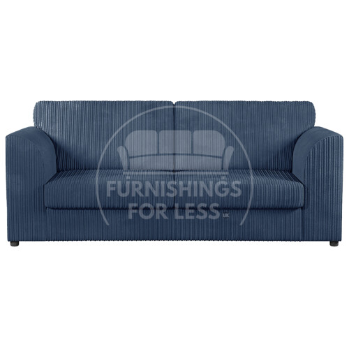 (Navy Blue, 3 Seater) Luxor Fullback Cord Sofa Range