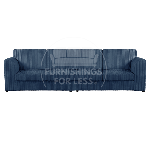 (Navy Blue, 4 Seater) Luxor Fullback Cord Sofa Range