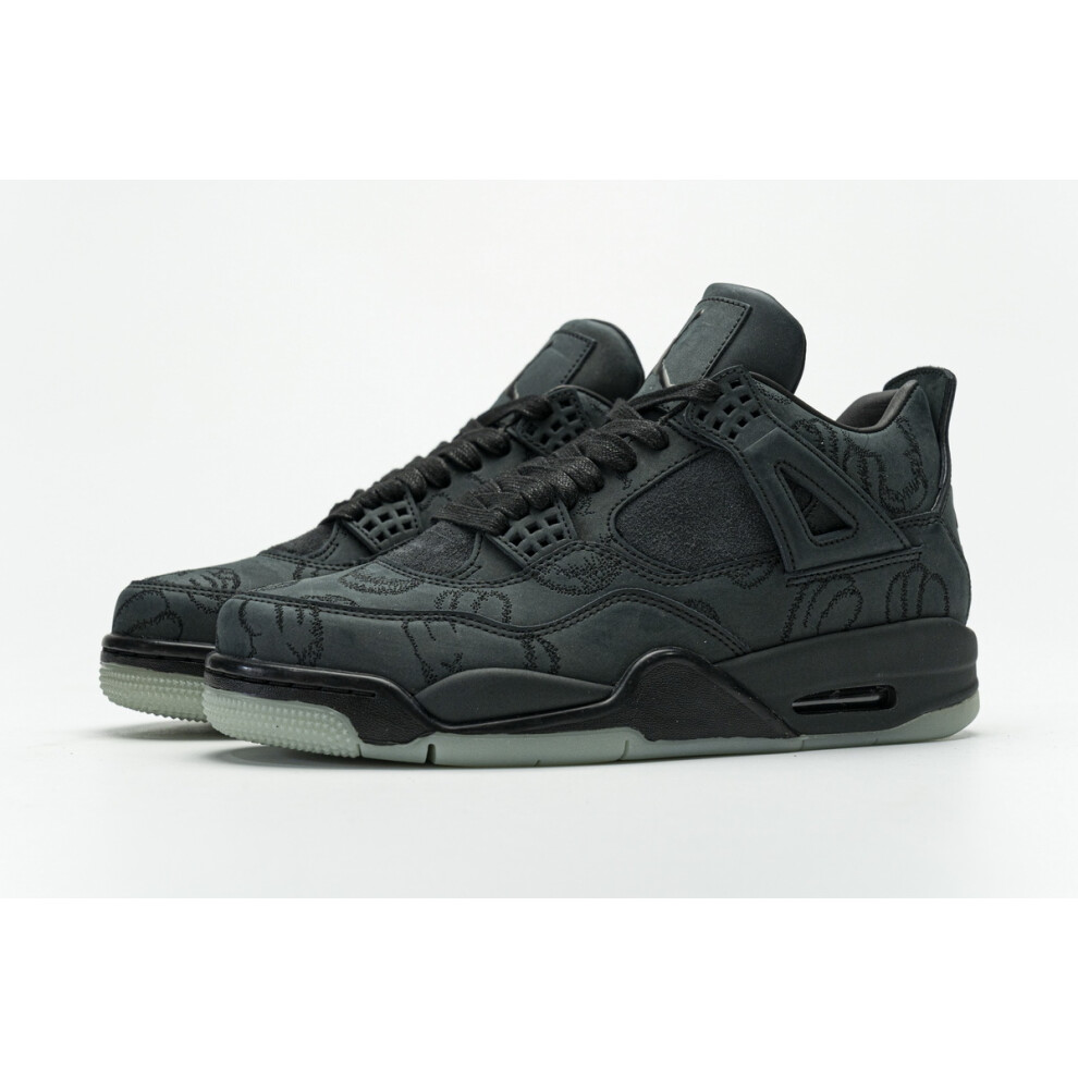 (EUR SIZE 40) Air Jordan 4 Men shoes KAWS Black 930155-001 40-46