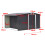 8ft*8ft Black Garden Metal Storage Shed with Log Storage 8