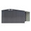 8ft*8ft Black Garden Metal Storage Shed with Log Storage 4