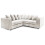 (5 Seater Symmetrical, Silver) Luxor Scatter Back Cord Corner Sofa Range 1