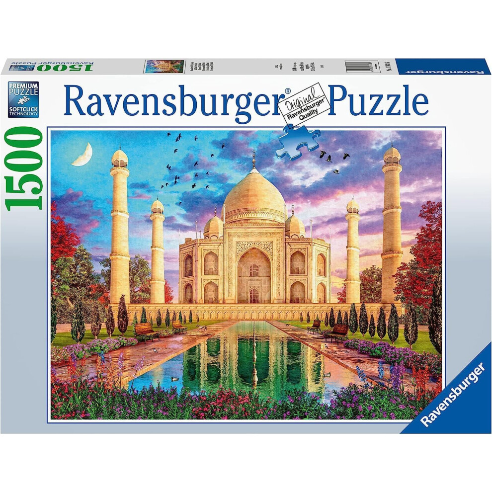 New Character Options Ravensburger Enchanting Taj Mahal 1500 Piece Jigsaw Puzzle 17438