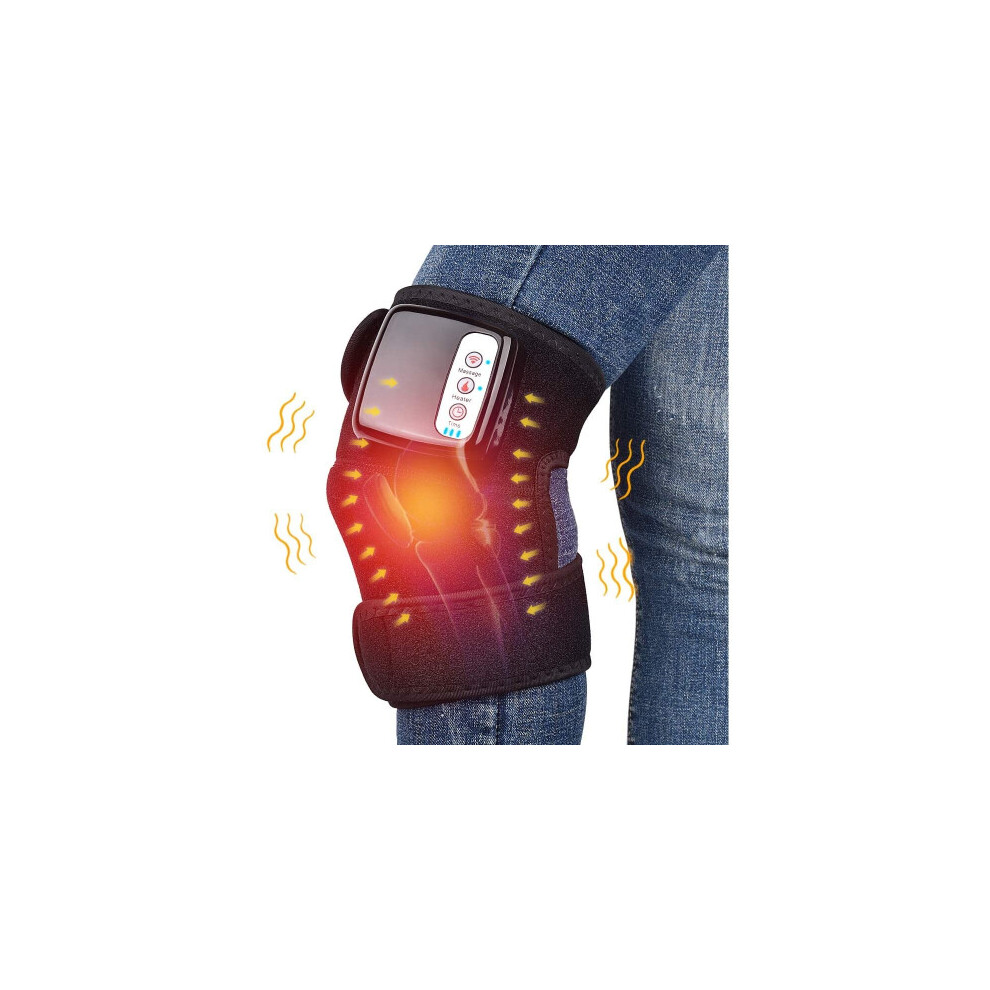Goplushtoy Electric Heated Massage Knee Brace Wrap 3 In 1 Rechargeable Heated And Vibration Knee Heating Pad Support For Knee Shoulder Elbow New