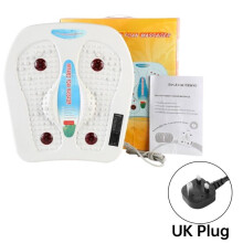 (UK) Foot Leg Vibration Blood Circulation Booster Feet Massager With Heated 9 Mode