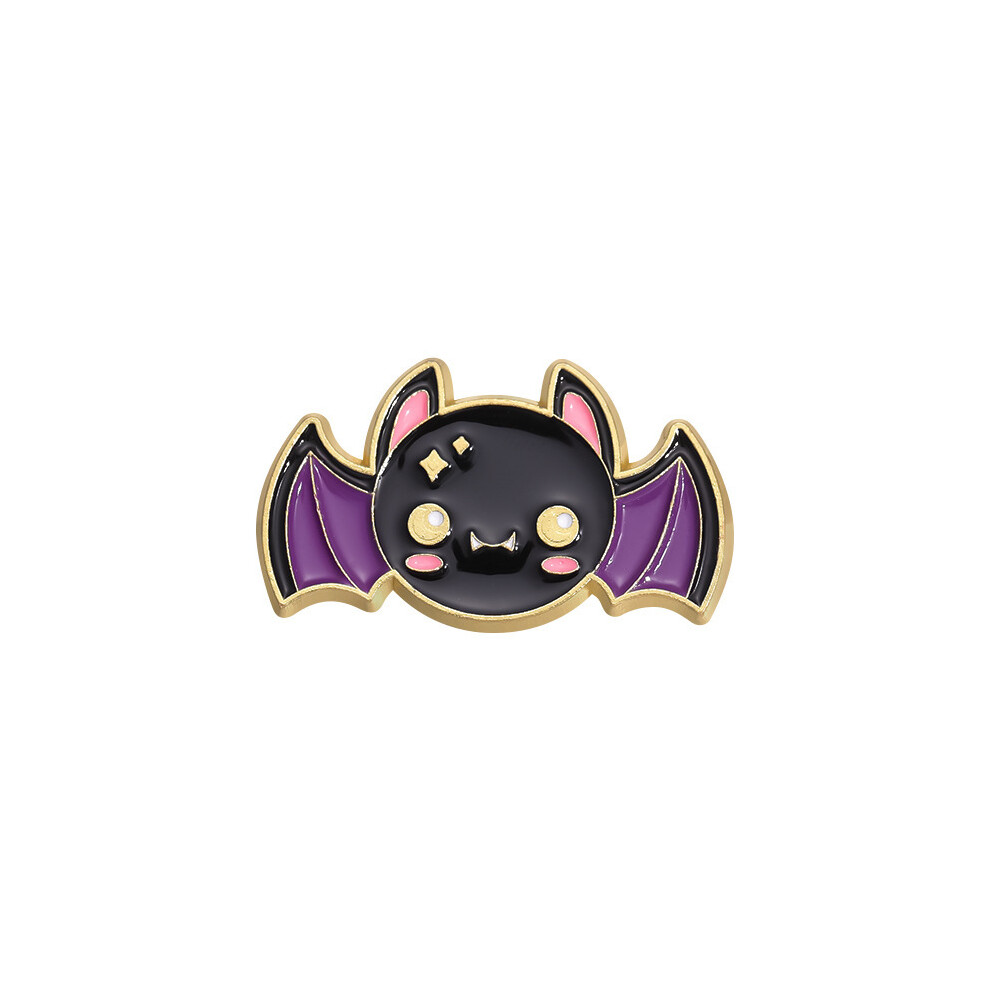 (XZ9871) Whimsical Bat Cat Design Alloy Brooch For Trendy Accessories And Personalization