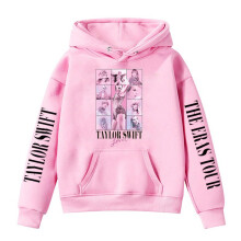 (Pink, 160cm) Girls Hoodies 1989 Casual Taylor Sweatshirt Swifts Pullover Hooded (Style 1)